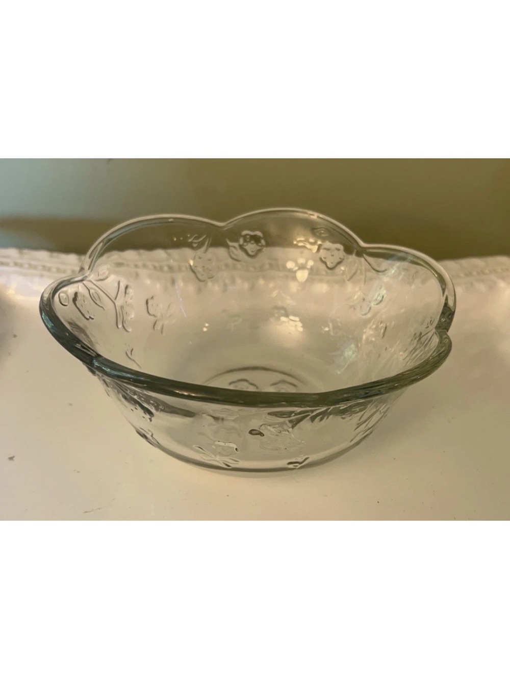 Anchor Hocking Savannah clear glass bowls Set Of 5